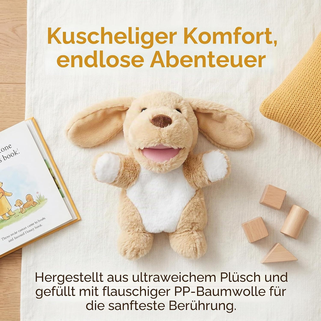 2026 Tierhandpuppen für Kinder,Kleinkind enthält Wolf,Tiger,Löwe,AFFE und bewegliche offene Münder,p