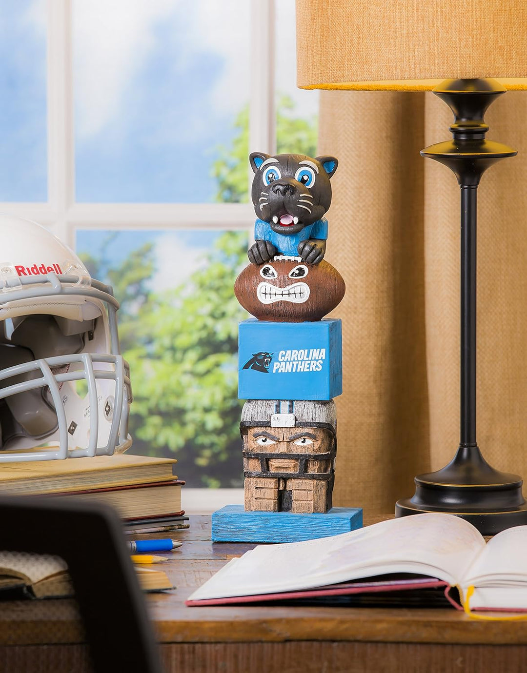 Team Sports America NFL Unisex NFL Tiki Totem Carolina Panthers 41 cm Carolina Panthers, Carolina Pa
