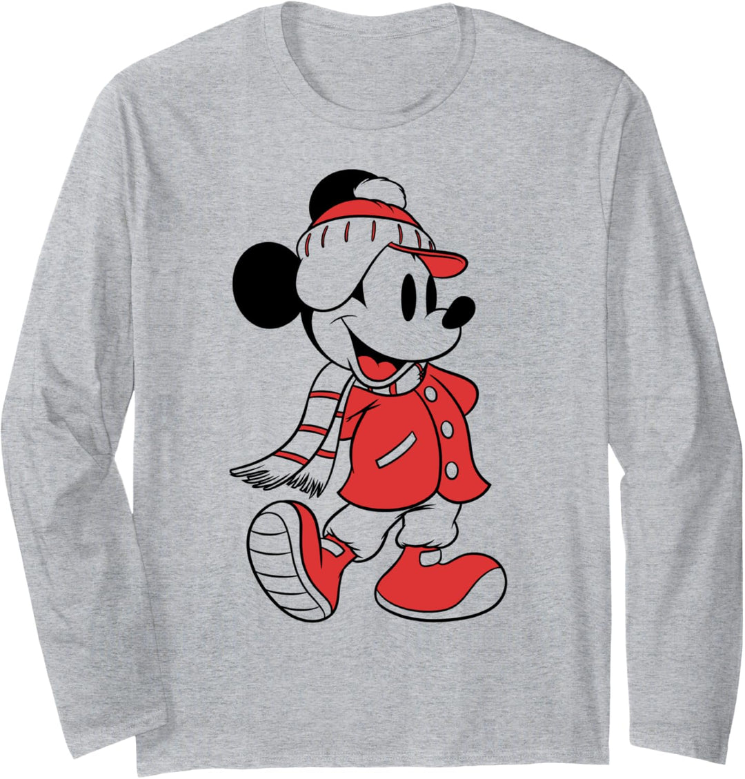Disney Mickey And Friends Weihnachten Mickey Winter Wear Langarmshirt