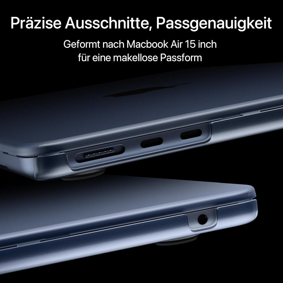 Soonjet Hülle Kompatibel für MacBook Air 15 Zoll Hülle M2 2023 Neu A2941 Farbe Passend Ultradünne Sc