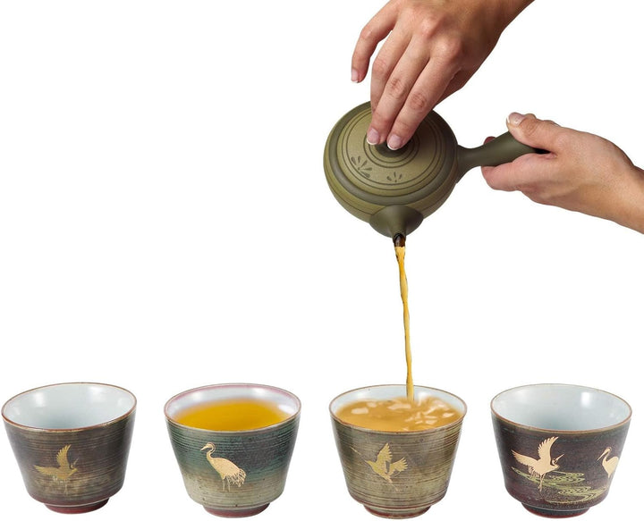 4 Stück Keramikbecher, Keramik-Teetassenset Retro-Tee-Becher in Der Chinesischen/Japanischen Kung-Fu