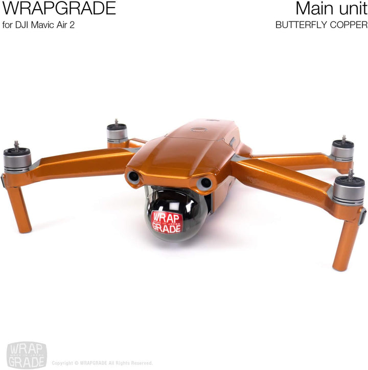 Wrapgrade Main Unit Skin kompatibel mit DJI Mavic Air 2 (Butterfly Copper)