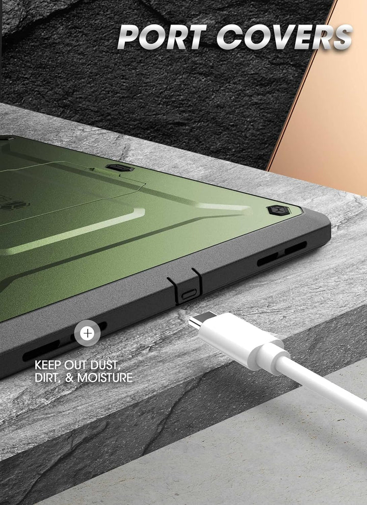 SUPCASE Schutzhülle für iPad 10,9 Zoll (2022), mit integriertem Displayschutz, klappbarem Ständer, E