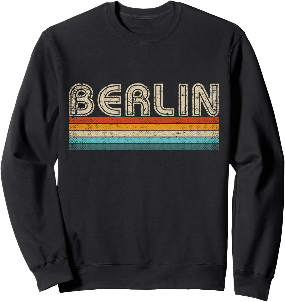 Berlin Retro 70er 80er Vintage Souvenir Berlin Sweatshirt
