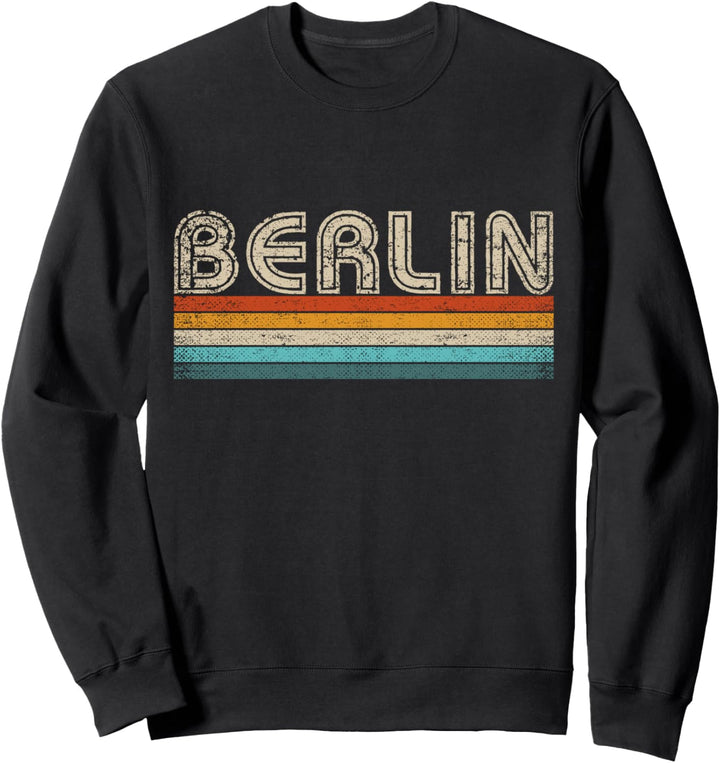 Berlin Retro 70er 80er Vintage Souvenir Berlin Sweatshirt