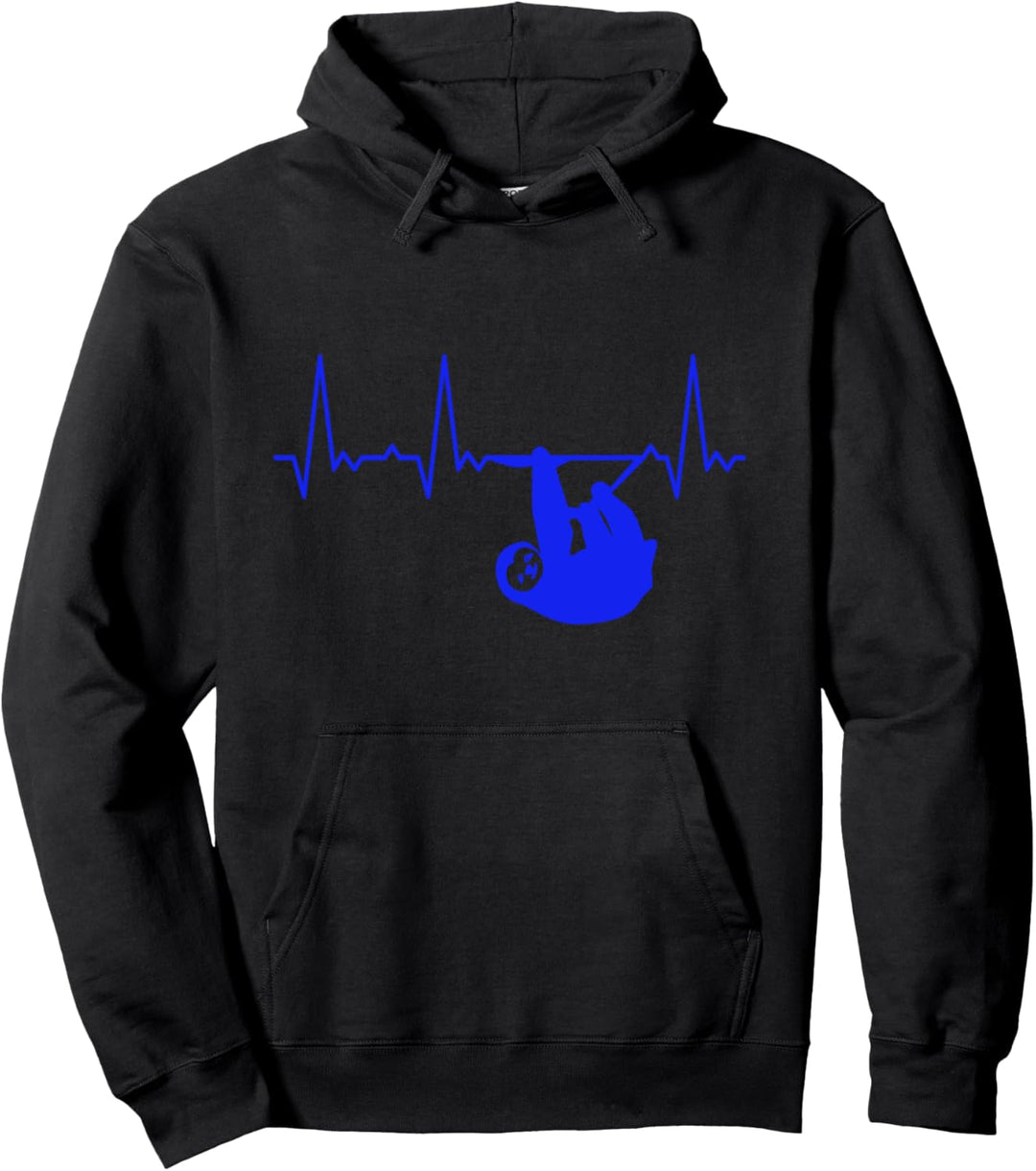 Herzschlag Faultier Pullover Hoodie