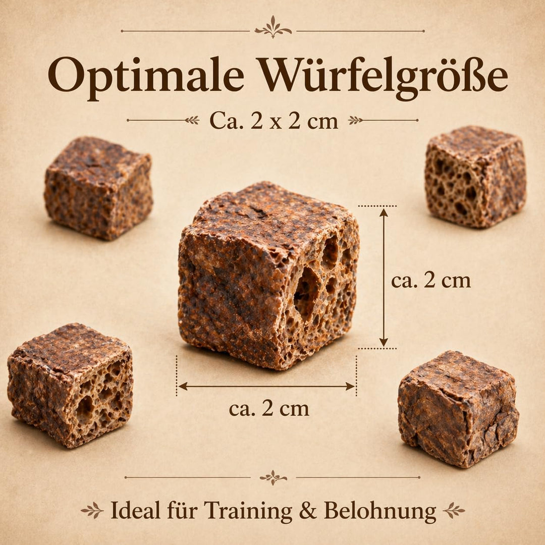123...Hund dabei! - Rinder-Lungenwürfel 5kg - XXXL-Sparpaket - Vorratspaket - Trainingshappen - getr