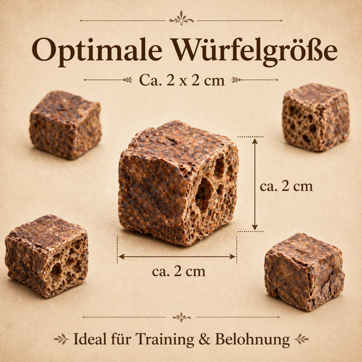 123...Hund dabei! - Rinder-Lungenwürfel 5kg - XXXL-Sparpaket - Vorratspaket - Trainingshappen - getr