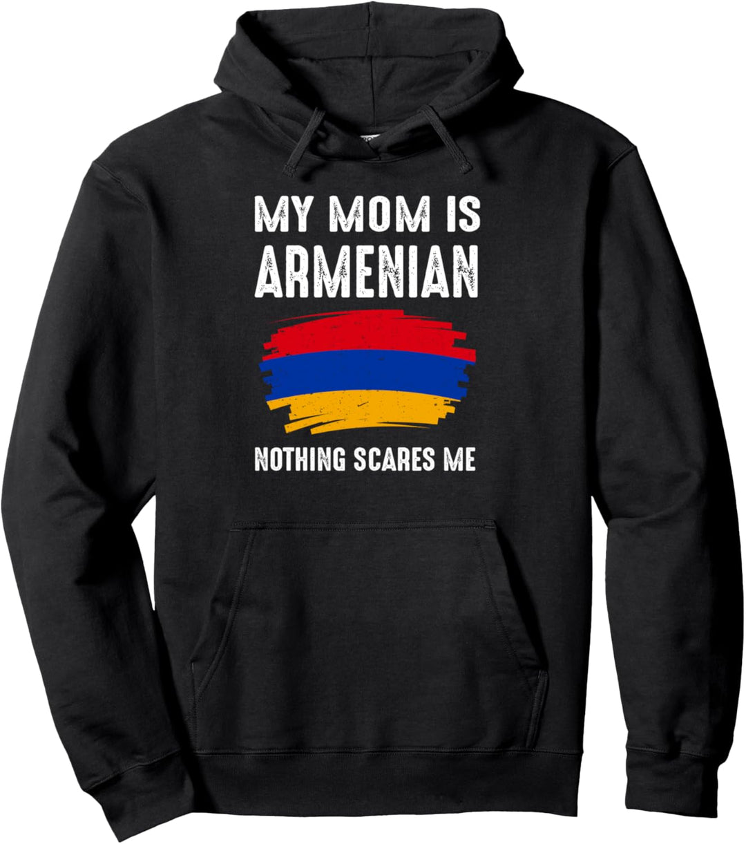 My Mom Is Armenian Armenia Pride Flagge Heritage Roots Pullover Hoodie