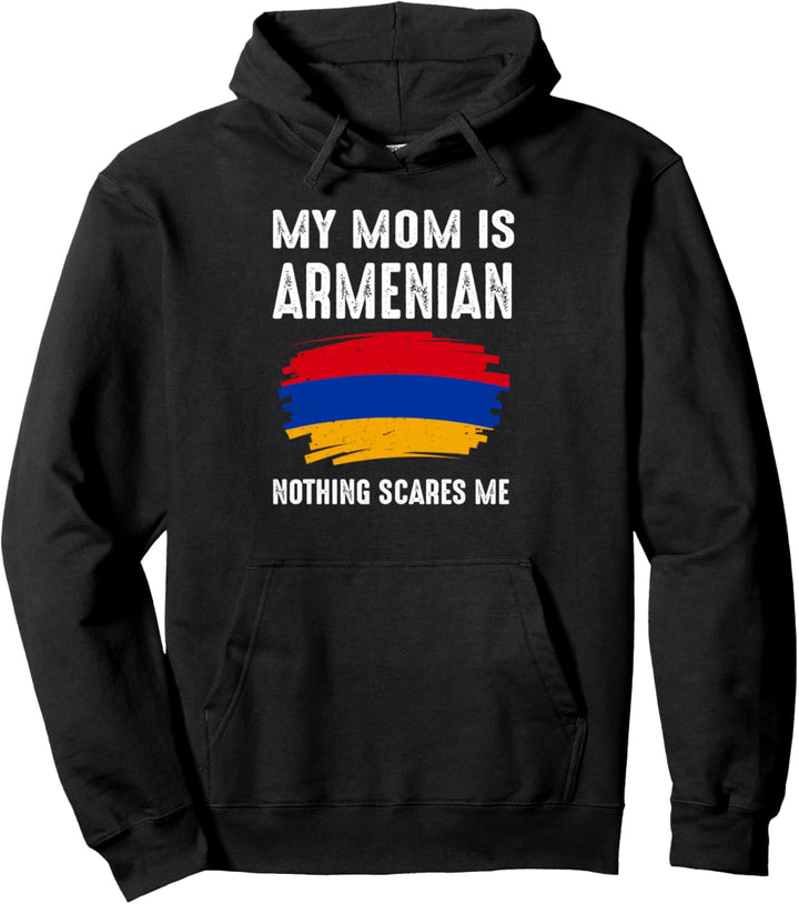 My Mom Is Armenian Armenia Pride Flagge Heritage Roots Pullover Hoodie