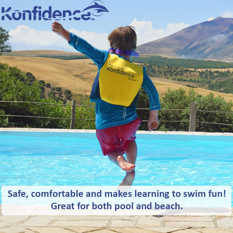 Konfidence The Original Jacket Schwimmjacke, Schwimmweste für Kinder und Jugendliche 18 - 36 Monate,