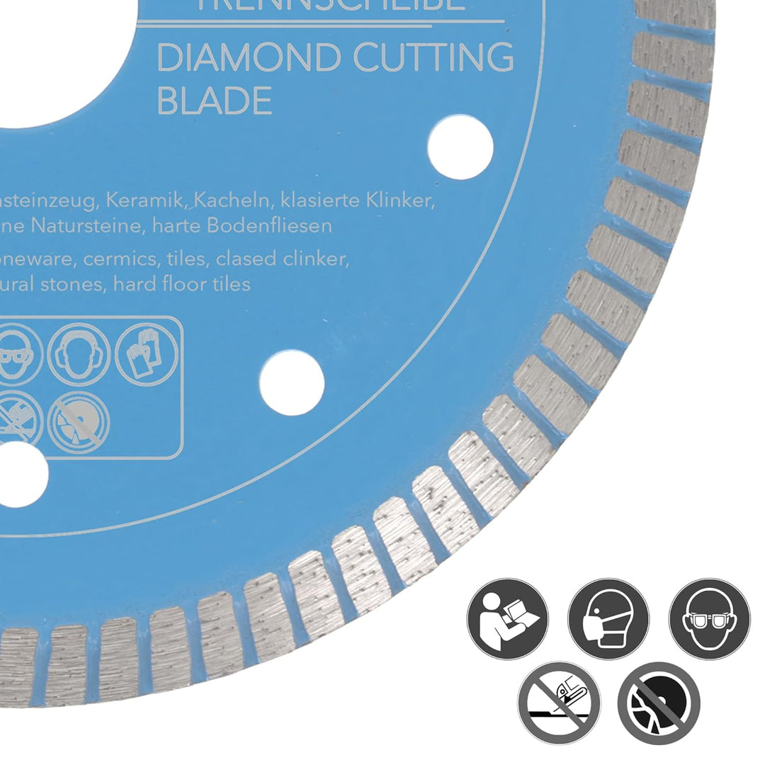 PRODIAMANT F33 Profi Diamant Fliesenscheibe ø 125mm für Naturstein Granit Fliesen und Keramik Bohrun