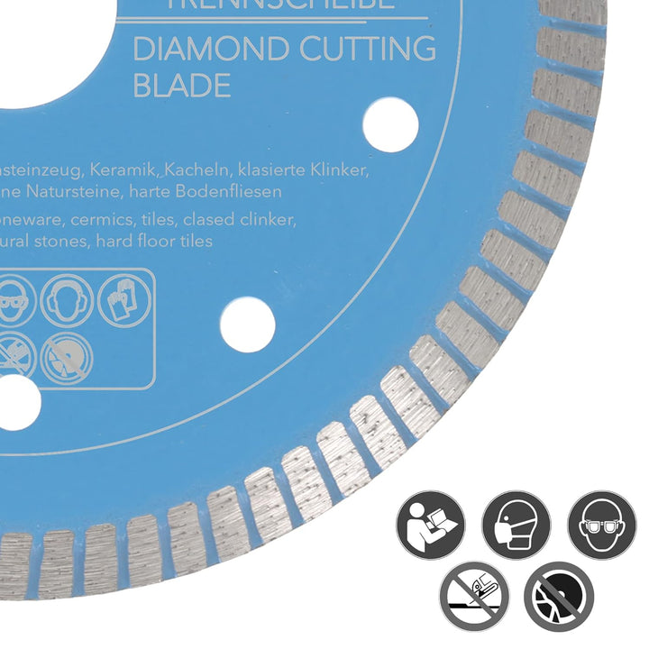 PRODIAMANT F33 Profi Diamant Fliesenscheibe ø 125mm für Naturstein Granit Fliesen und Keramik Bohrun
