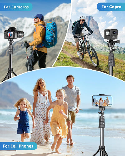 UBeesize 183cm Handy Stativ Ständer, Selfie Handy stativ mit Bluetooth Fernbedienung, Ausziehbar Sta