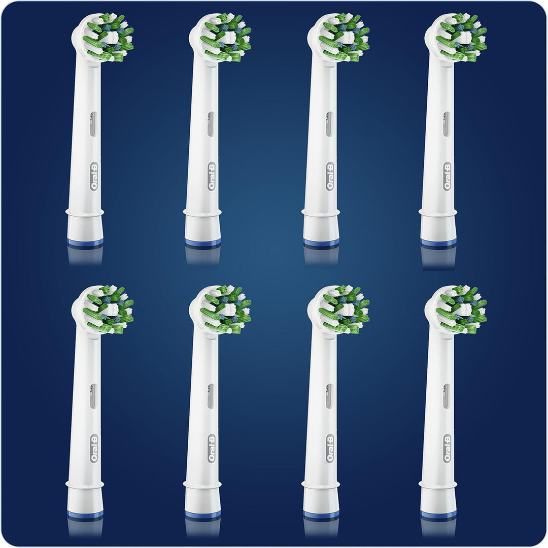Oral-B CrossAction Bürstenkopf, 8 Stück, Original Elektro-Bürste, mit CleanMaximiser Technologie, We