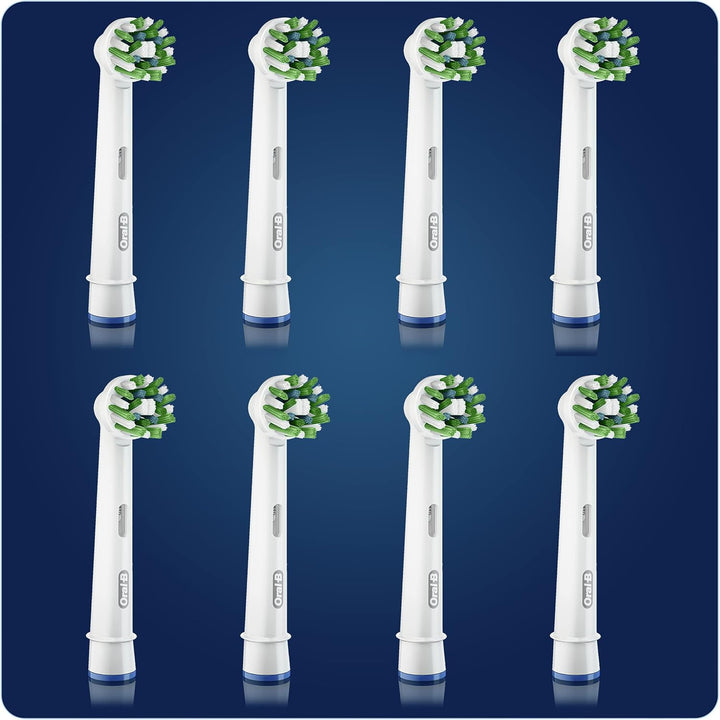 Oral-B CrossAction Bürstenkopf, 8 Stück, Original Elektro-Bürste, mit CleanMaximiser Technologie, We