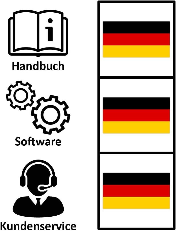 ELRO Türklingel DV477W4 4-Familien Video Türsprechanlage mit 4 Farbdisplay, Kamera mit Nachtsicht, 4