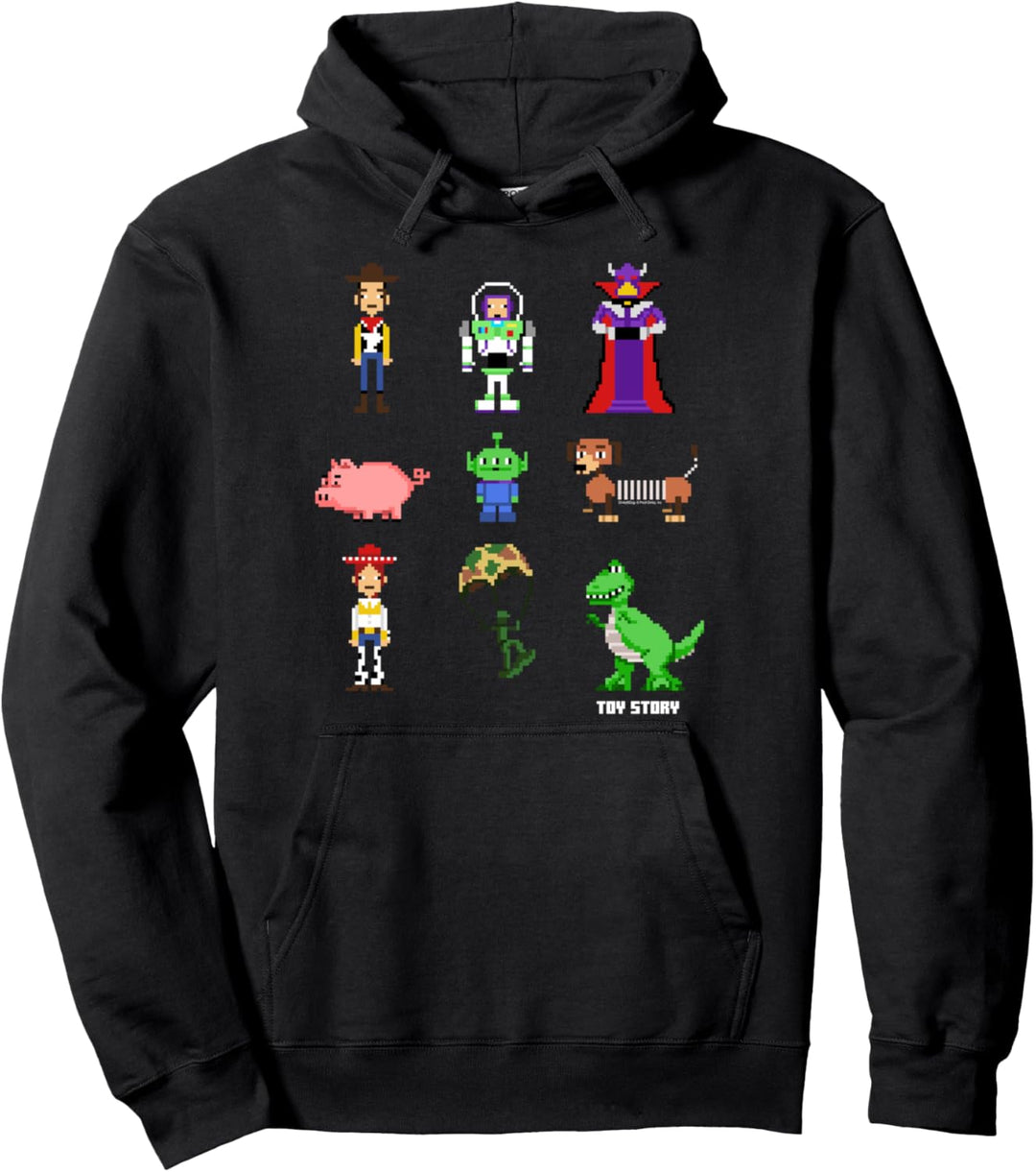 Disney Pixar Toy Story Pixel Group Shot Poster Pullover Hoodie