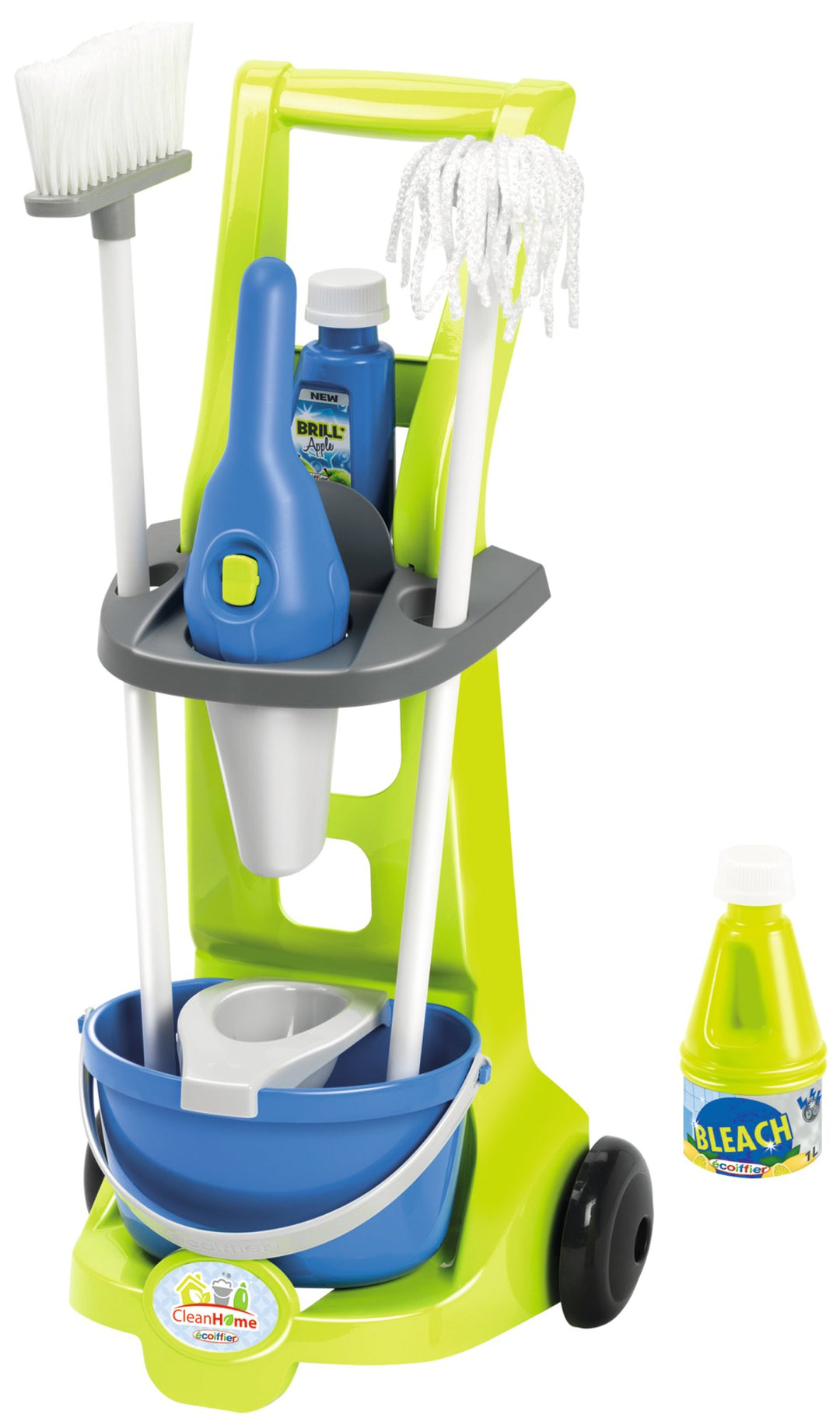 Ecoiffier 1769 - Putzwagen inklusive Handstaubsauger