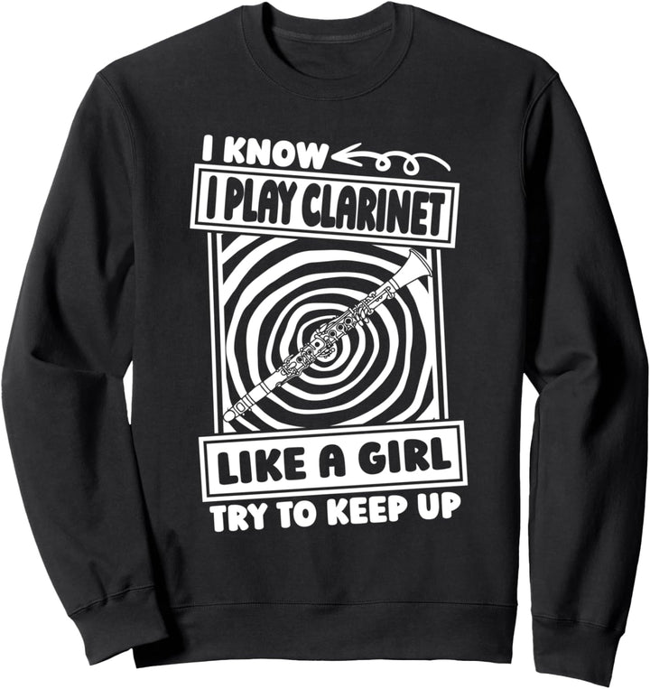Klarinettist Mädchen - Holzblasinstrument Klarinette Sweatshirt