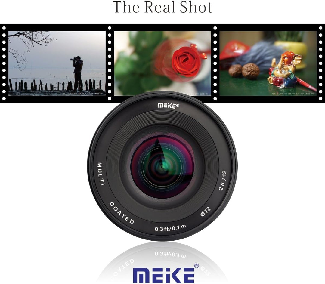 Meike Optics MK 12mm f2.8 Ultra-Weitwinkel Objektiv für Sony E-Mount, für Sony