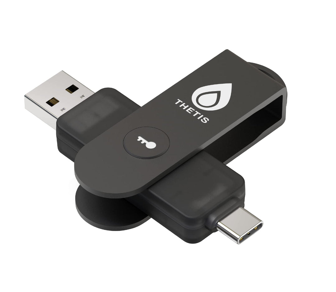 Thetis Pro FIDO2 Sicherheitsschlüssel, Zwei-Faktor-Authentifizierung, NFC Sicherheitsschlüssel, Drop