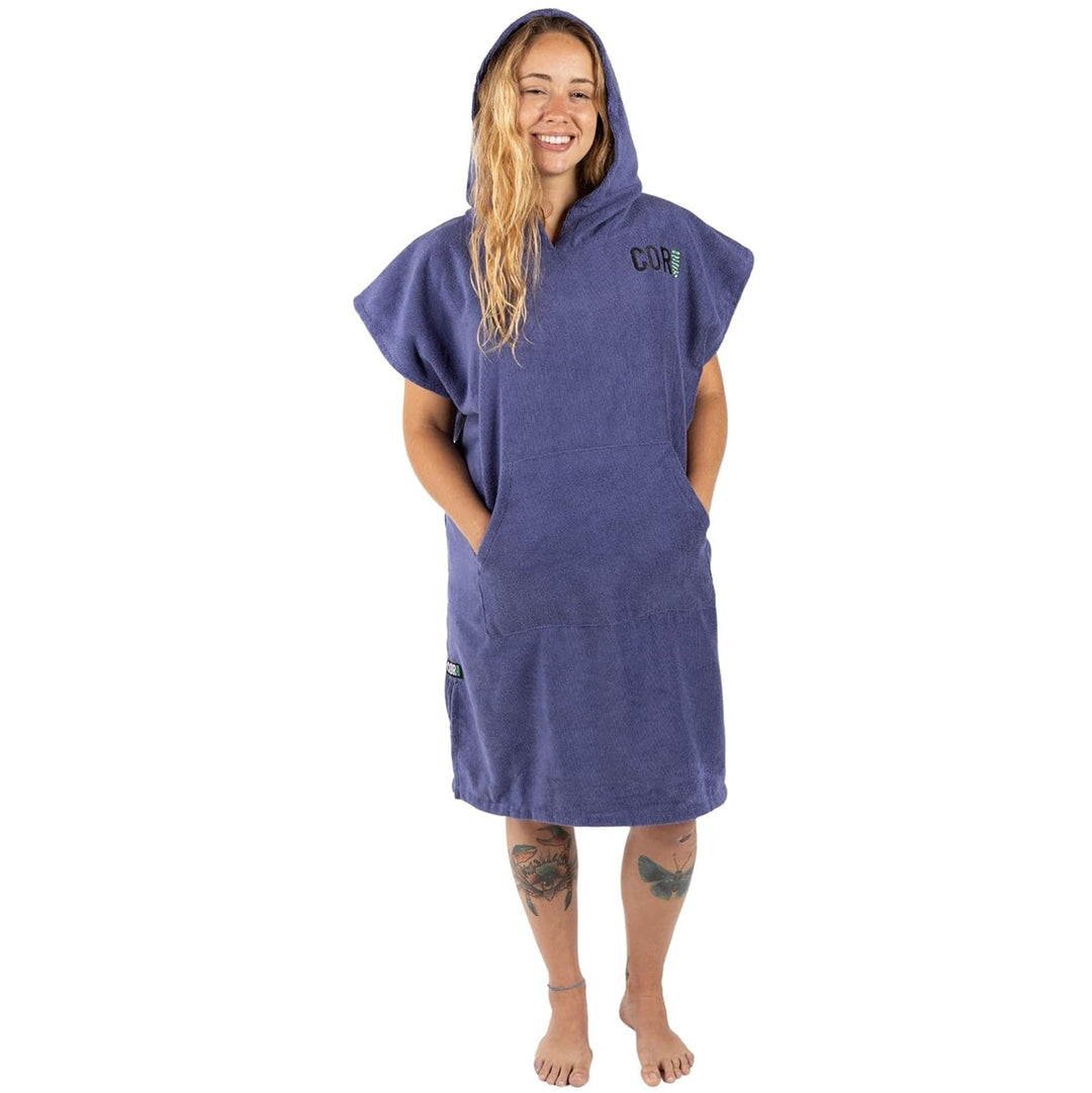 COR Surf Handtuch Poncho für Erwachsene - Weicher, schnell trocknender Bade Poncho aus Mikrofaser, K
