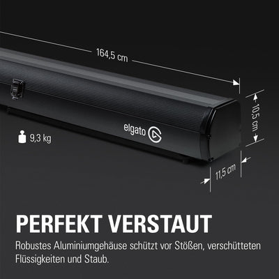 Elgato Green Screen - Ausfahrbares Chroma-Key-Panel, knitterfreies Material, ultraschneller Aufbau,