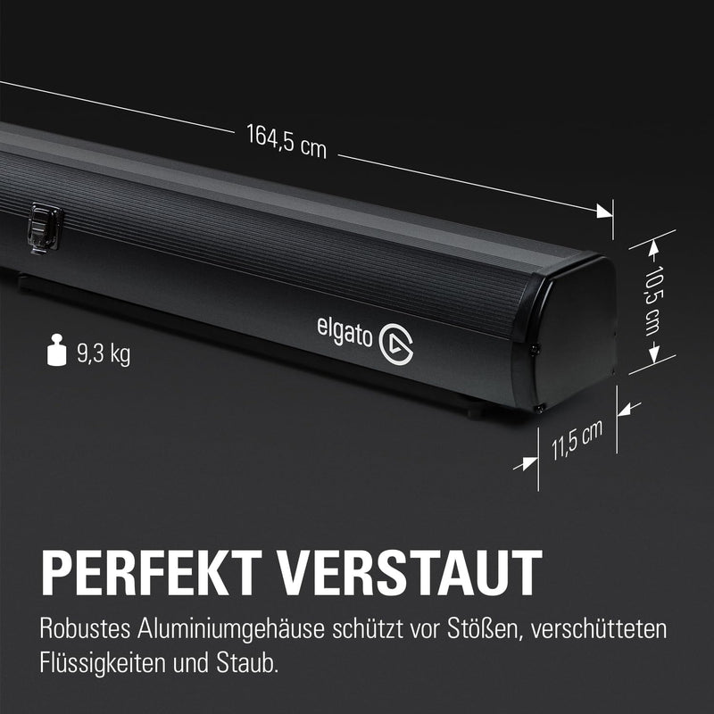 Elgato Green Screen - Ausfahrbares Chroma-Key-Panel, knitterfreies Material, ultraschneller Aufbau,