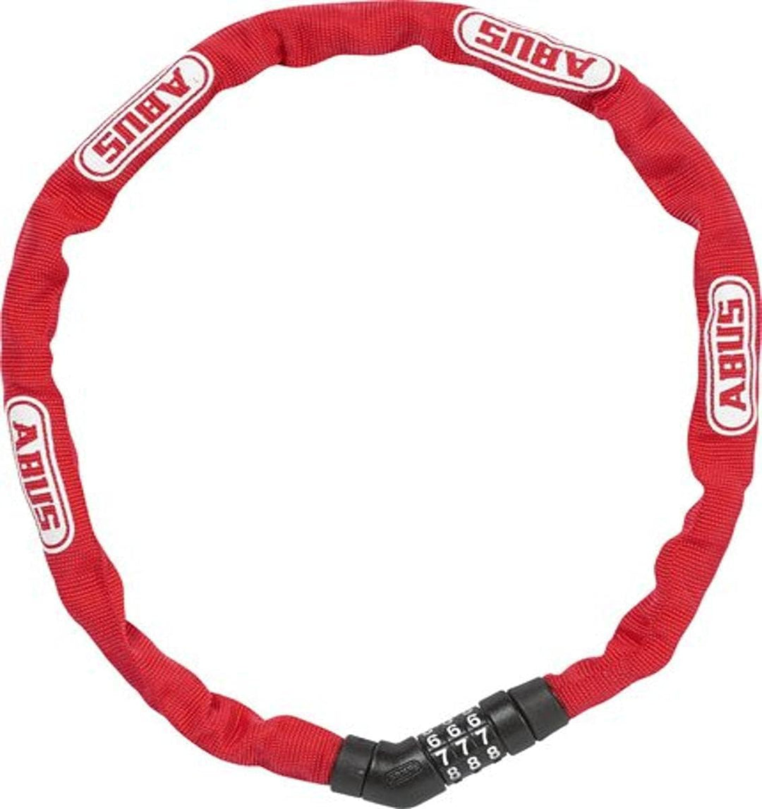 ABUS Kettenschloss Steel-O-Chain 4804C – Zahlenschloss aus Spezialstahl – ABUS-Sicherheitslevel 3 Ro