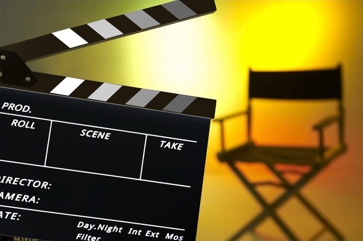 Filmklappe, Szene Acryl Filmklappe,Film Requisiten Schwarz, Mit Kostenloses Kit, Regieklappe Farbstr