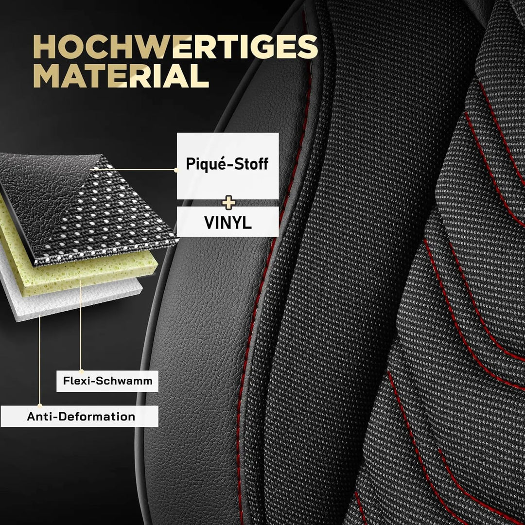 Autositzbezüge Universal 2+1 für Renault Master (2011-2025), Opel Movano (2022-2024) – Vordersitze A