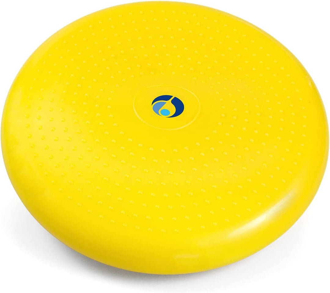 AFH Webshop Balance Luftkissen Sitzkissen mit Noppen | 35cm mit Pumpe gelb, gelb