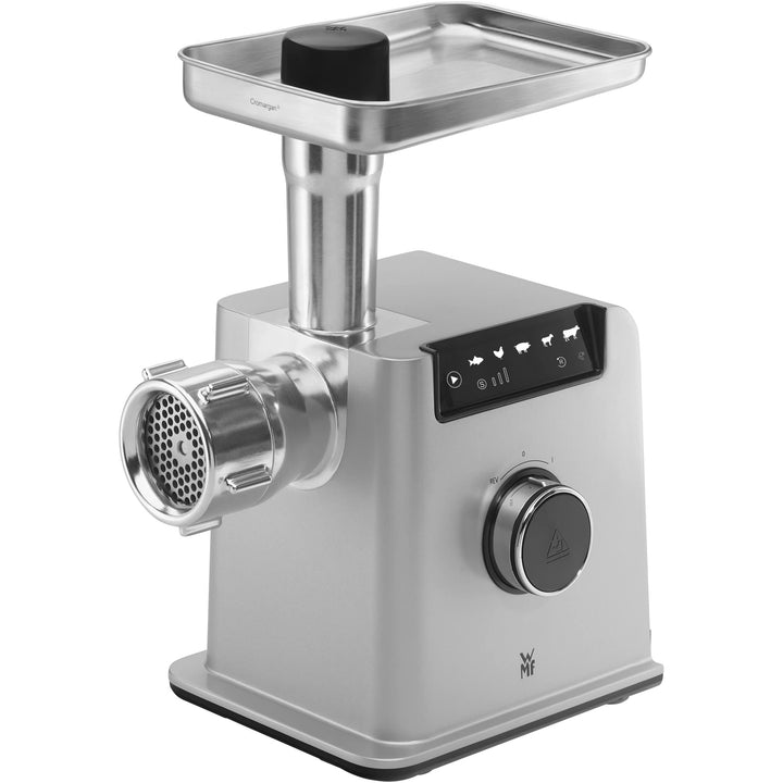 WMF Profi Plus Fleischwolf elektrisch, Wurstfüllmaschine, Rücklauf, 3 Lochscheiben, Kebbe- und Sprit