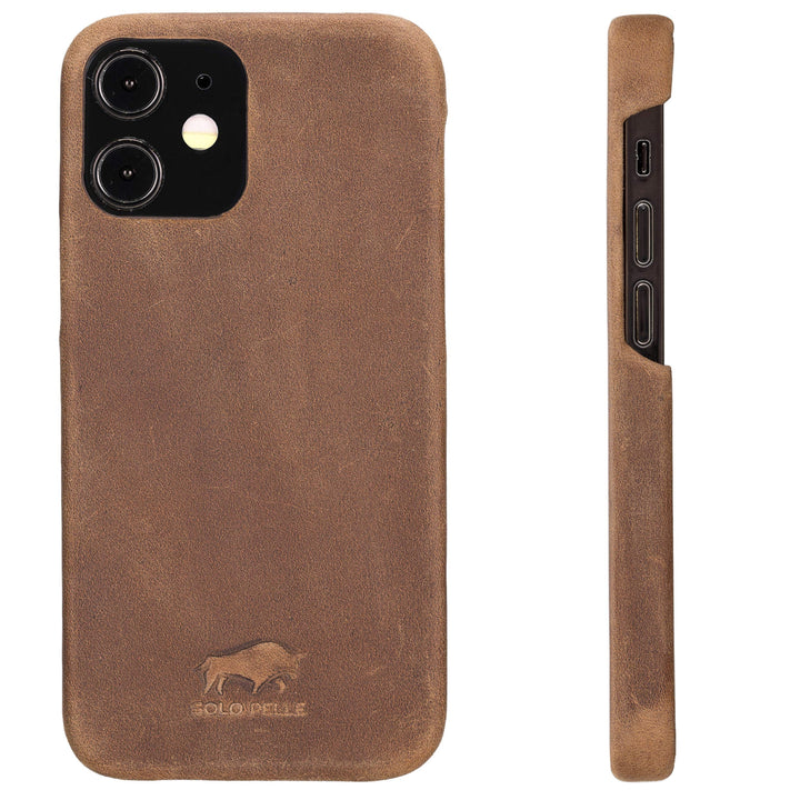 Solo Pelle Lederhülle für das Apple iPhone 12 Mini in 5.4 Zoll Princeton Case Leder Hülle Ledertasch