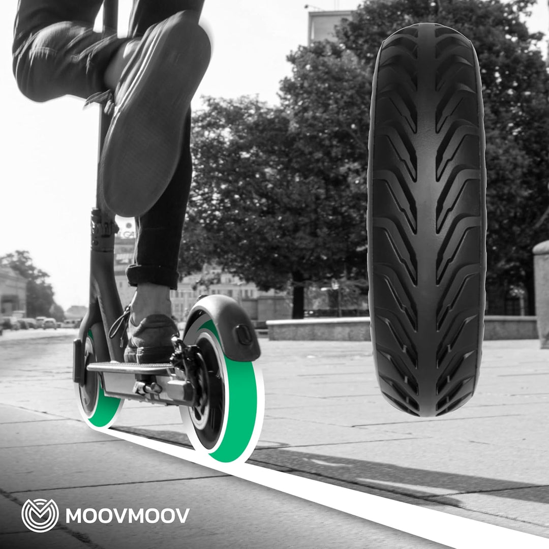 MOOVMOOV Vollgummireifen 8.5 Zoll für Elektroroller - Pannensicherer escooter Reifen 8,5 Zoll (8 1/2