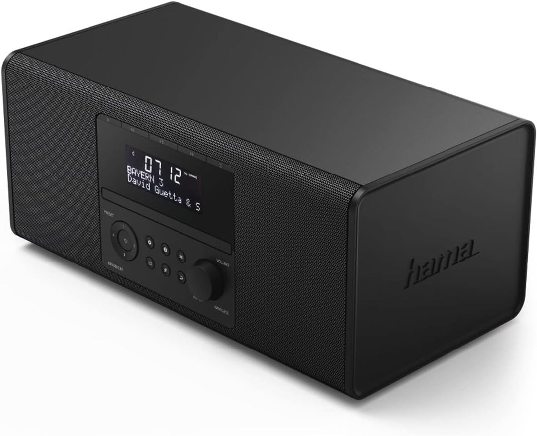 Hama DAB+ Radio mit CD-Player (Bluetooth/USB/UKW/DAB Digitalradio, Radio-Wecker mit 2 Alarmzeiten/Sn