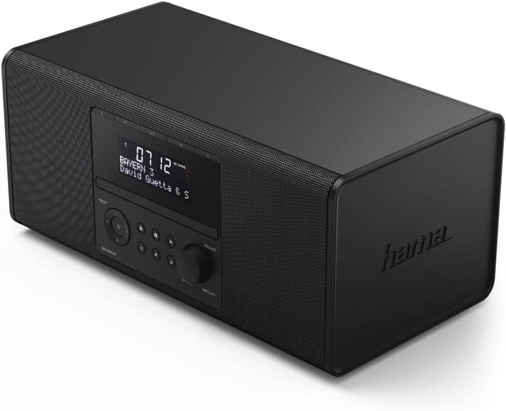 Hama DAB+ Radio mit CD-Player (Bluetooth/USB/UKW/DAB Digitalradio, Radio-Wecker mit 2 Alarmzeiten/Sn