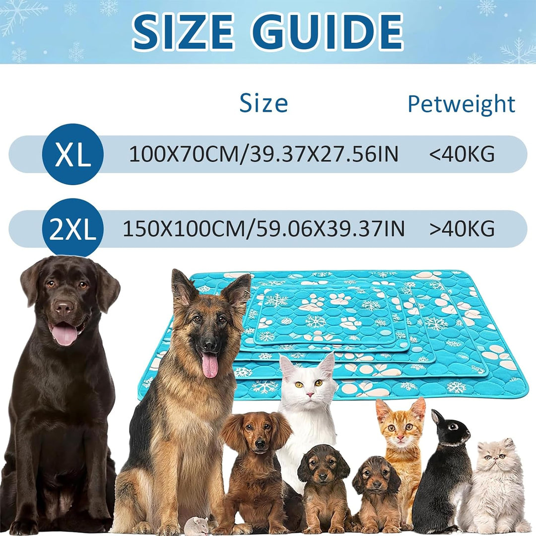 Kühlmatte für Hunde Selbst Kühlende Hundematte Waschbar Hundematte Sommer Kühlbett für grosse, mitte