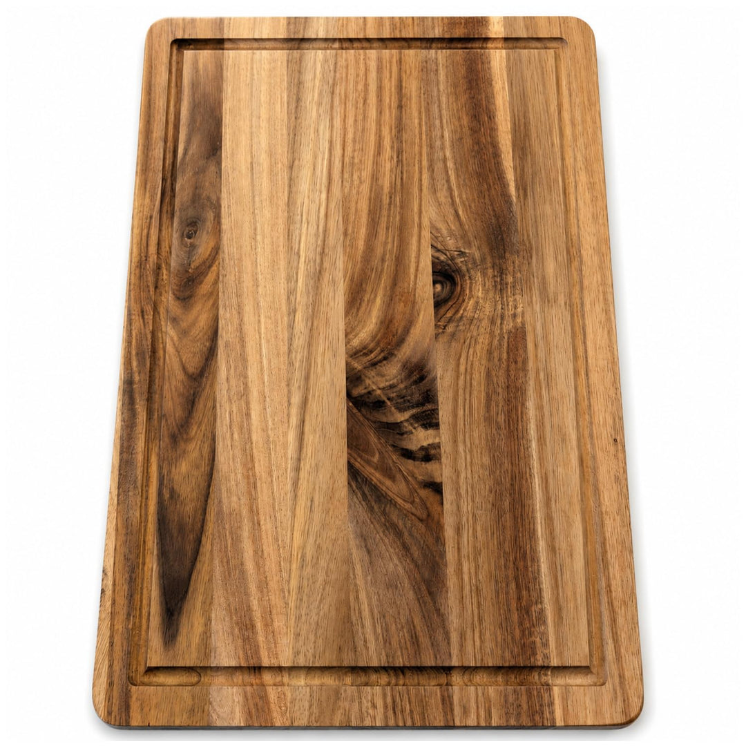 com-four® 37 x Schneidebrett aus Akazienholz 25 cm, Küchenbrett | lebensmittelechte Holzplatte - Ser