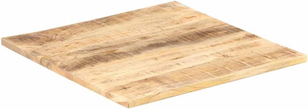 vidaXL Mangoholz Massiv Tischplatte Massivholzplatte Holzplatte Ersatztischplatte Holz Platte für Es
