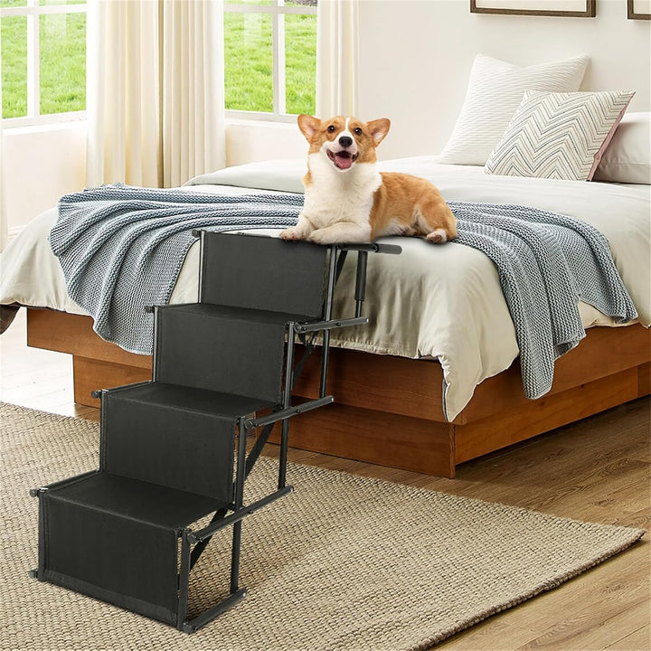 Hundetreppe Auto Klappbar, Hunderampe Auto, Autorampe Hundeleiter Faltbar, Gelenkschonende Hunderamp
