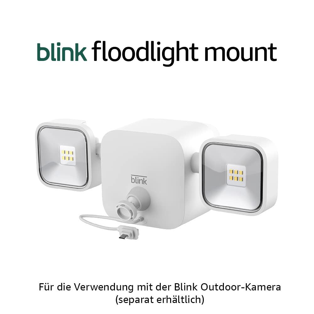 Blink Floodlight Mount | Flutlicht-Halterung für die Blink Outdoor-Kamera | Weiss Weiss Nur Flutlich