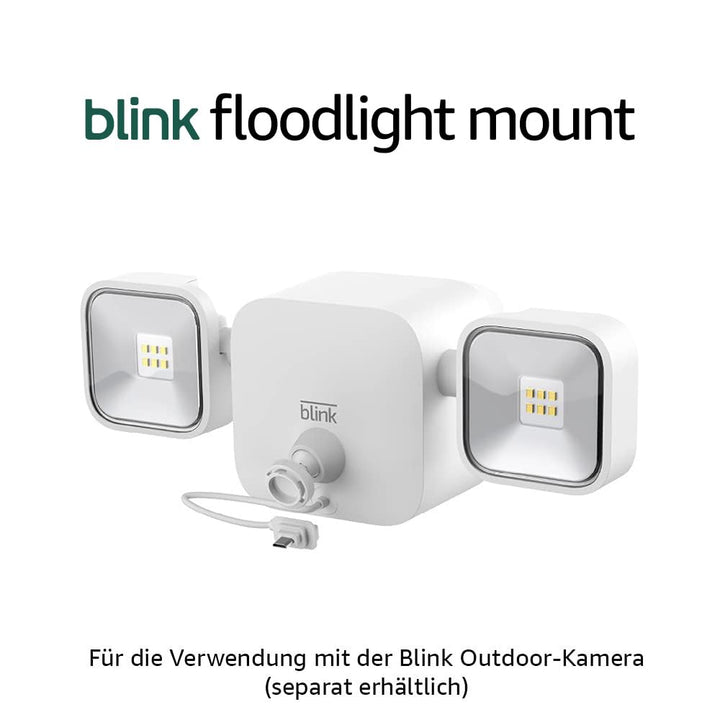 Blink Floodlight Mount | Flutlicht-Halterung für die Blink Outdoor-Kamera | Weiss Weiss Nur Flutlich