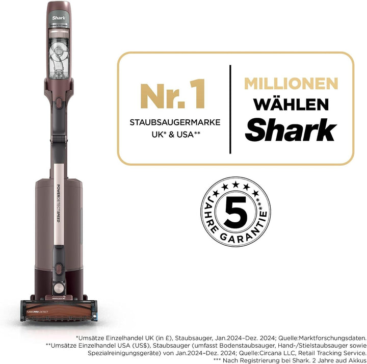 Shark PowerDetect Speed Luxe Collection Clean &amp; Empty Akku-Staubsauger | Anti-Allergen-HEPA-Filtrati