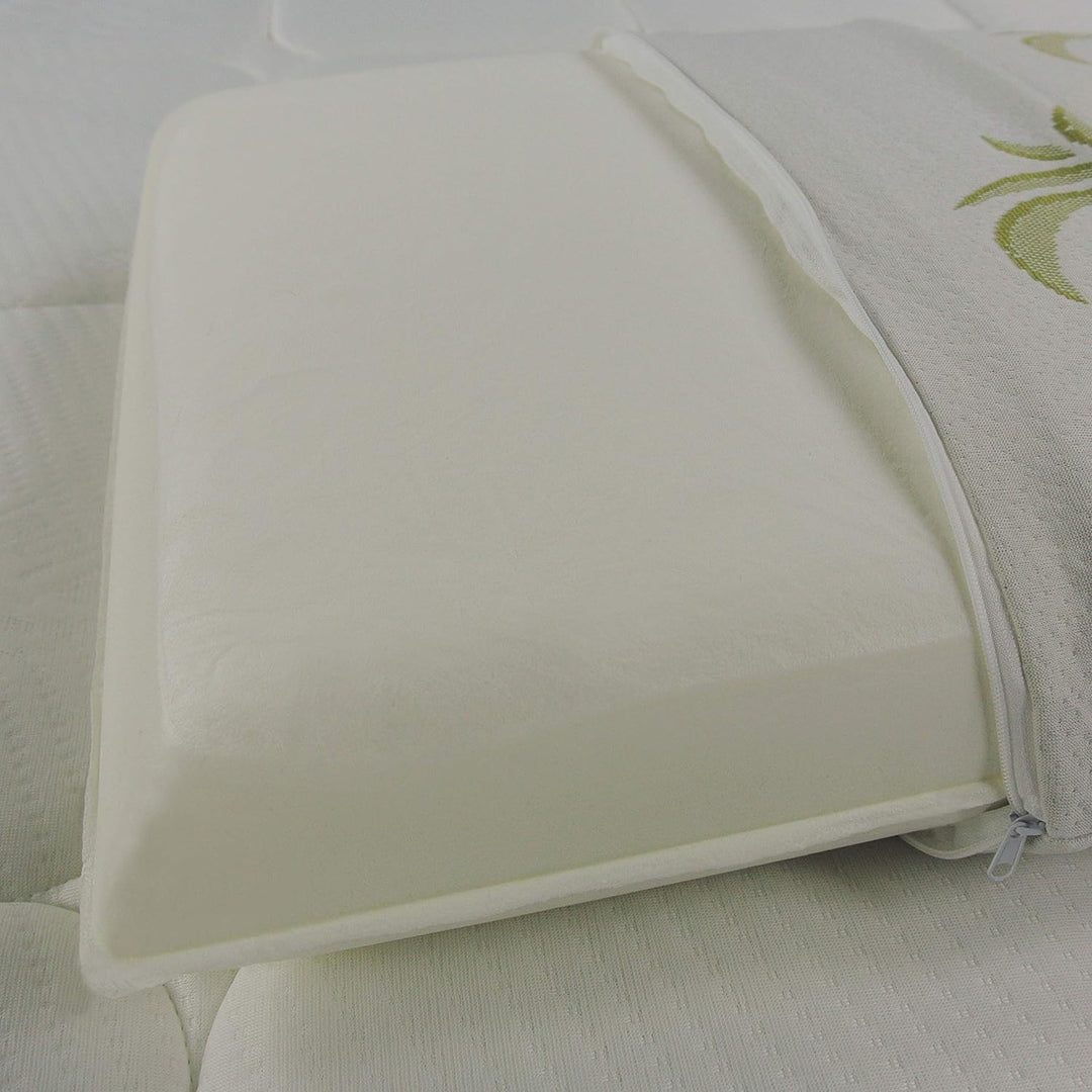 Baldiflex Soap Memory Foam Kissen, Aloe Vera Bezug, Weiss, 2er Pack