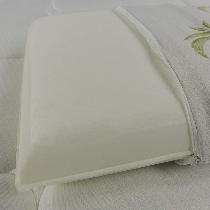 Baldiflex Soap Memory Foam Kissen, Aloe Vera Bezug, Weiss, 2er Pack