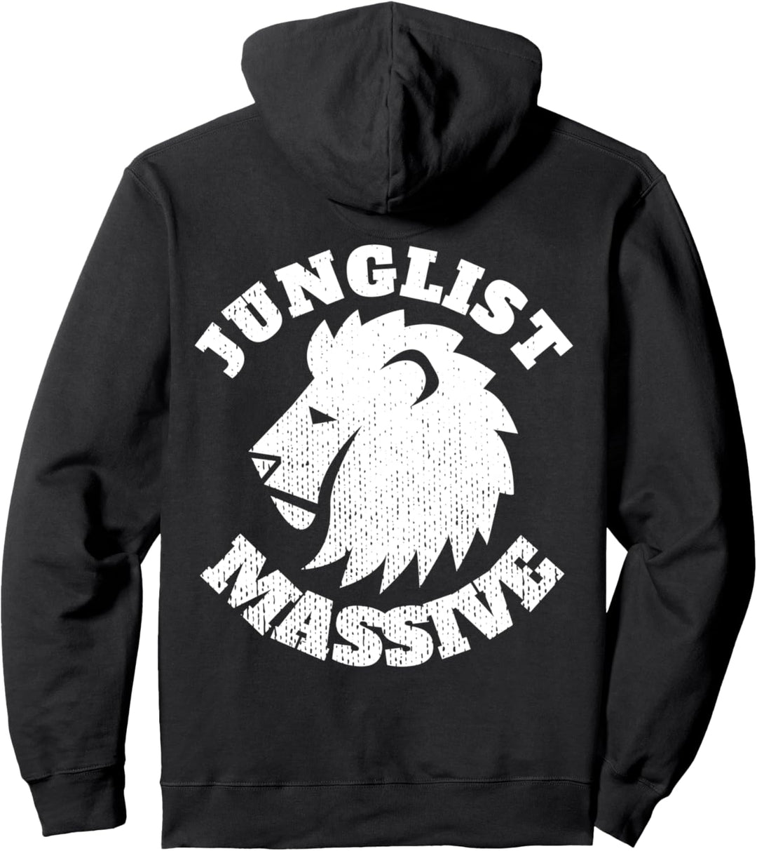 Junglist Massive EDM Drum And Bass 174 BPM DnB Music Liquid Pullover Hoodie