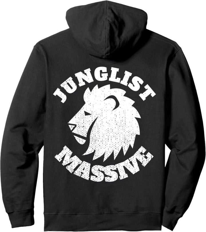 Junglist Massive EDM Drum And Bass 174 BPM DnB Music Liquid Pullover Hoodie