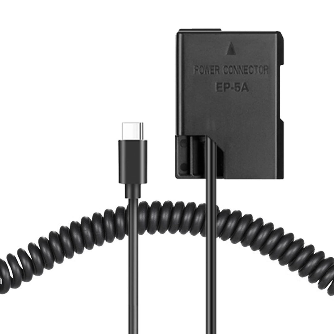 Raeisusp PD Spring Power Connector USB-C Kabel EN-EL14a Dummy Akku EP-5A DC Kupplung für Nikon D3100